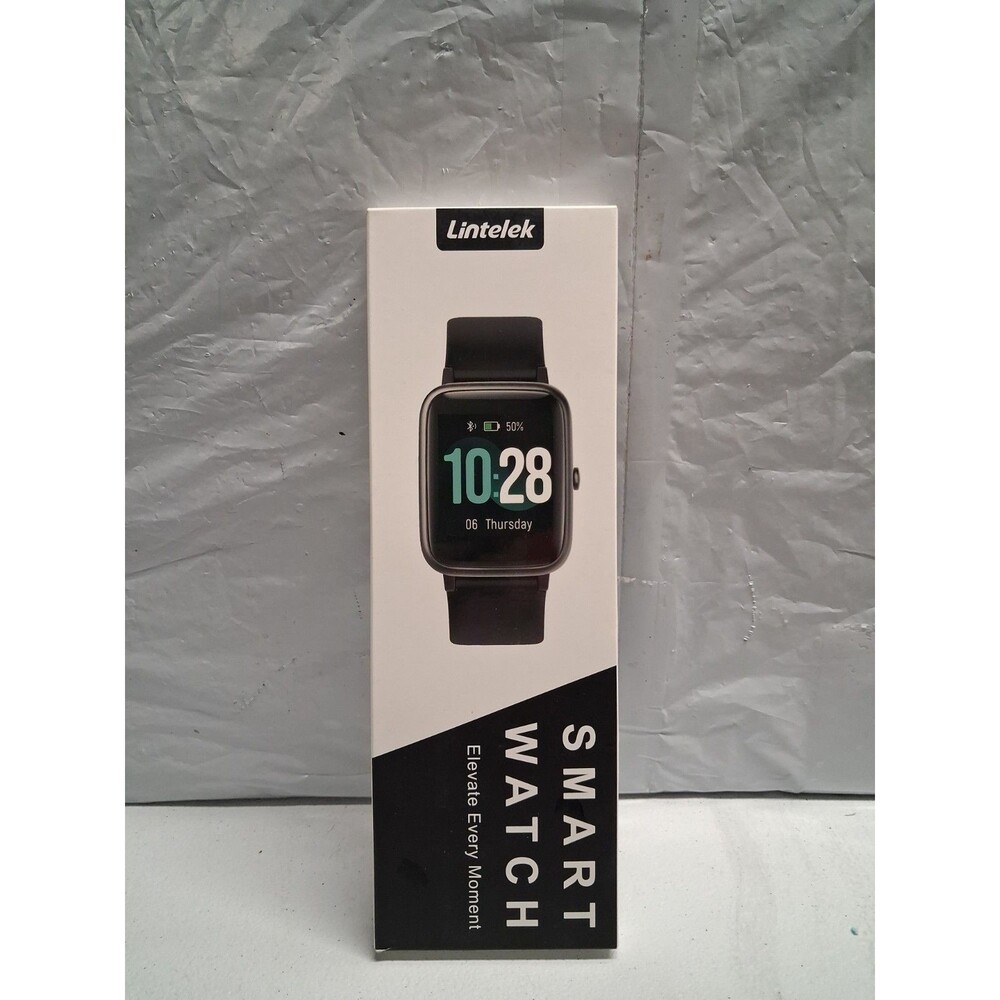 Lintelek Fitness Tracker Smart Watch Black  BAND Sealed BOX